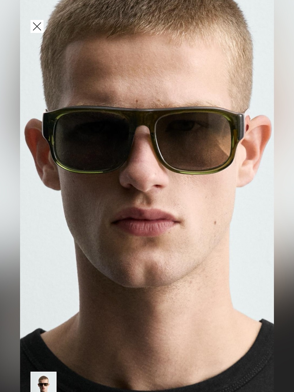 Zara Rectangular Men’s Sunglasses